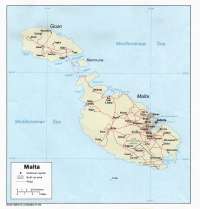 Карта Мальты
