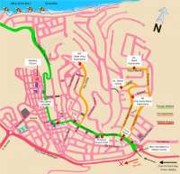 Меллиха, карта курорта